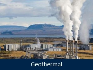 Geothermal
